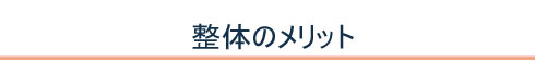 整体のメリット