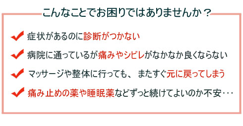 こんなことでお困りではありませんか?